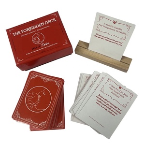 Tùy chỉnh in thẻ khẳng định cuộc trò chuyện hàng ngày cặp vợ chồng nói chuyện chơi thẻ thiết lập với đứng xúc xắc làm từ các tông - Product Image 2