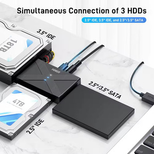 FIDECO ABS USB3.2 Gen1 tipo C 1 a 1 clone <span class=keywords><strong>2.5</strong></span> 3.5 pollici <span class=keywords><strong>HDD</strong></span> SSD convertitore SATA <span class=keywords><strong>IDE</strong></span> a USB cavo adattatore - Product Image 2