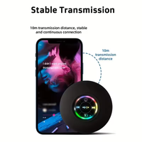 Haut-parleur Bluetooth sans fil de haute qualité pour douche, rond, flottant, étanche, mini haut-parleur intelligent USB avec ventouse pour extérieur