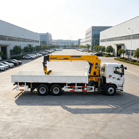 Nouvelle grue montée sur camion de 16 tonnes pour la construction, flèche à 5 sections, système de freinage pneumatique, boîte de vitesses et moteur, hauteur de levage de 21 m
