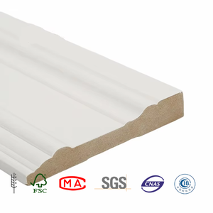 Plinthes en MDF blanc apprêté <span class=keywords><strong>de</strong></span> conception moderne, moulures <span class=keywords><strong>de</strong></span> plinthes, moulures murales, plafonds en bois rainurés, panneaux muraux décoratifs en pin apprêté - Product Image 3
