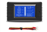 Testeur de capacité de batterie de voiture 0-200V DC Tension Courant Capacité de puissance Compteur d'électricité résiduelle 0-300A Shunt