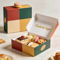 Boîtes à biscuits rectangulaires en papier marron personnalisées à bas prix OEM de Guangdong, emballage de luxe avec séparateurs