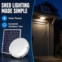 Lámpara de Techo LED Solar Redonda de 200W para Interiores, Impermeable IP44 con Control Remoto para Casa y Balcón