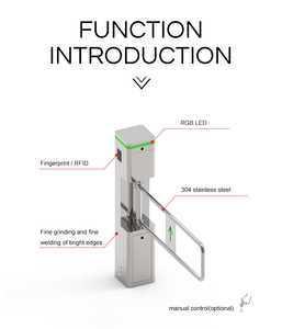 Cancello a Battente di Sicurezza in Acciaio Inox Zento, Barriera di Controllo Accessi Resistente per Ingressi di Supermercati, Centri Commerciali, Stadi - Product Image 3