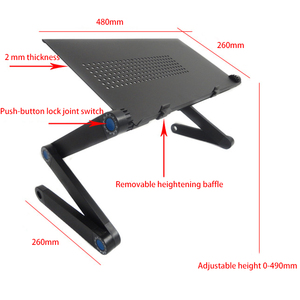 OEM ODM Notebook portátil ordenador escritorio soporte inteligente plegable ajustable de aluminio portátil soporte extensible para el hogar Oficina Metal - Product Image 6