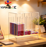 Distributeur de boosters en acrylique, organisateur et rangement pour boosters de cartes à collectionner, cartes sportives et plus encore