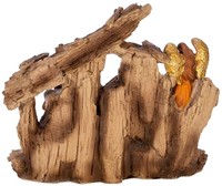 Crèche en bois sculpté en résine multi-bois pour les fêtes de Noël et religieuses, décoration de bureau
