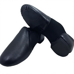 Zapatos de baile latino de cuero genuino Newprean, estilo Jazz elástico estirable con plantilla de gamuza y algodón - Product Image 1