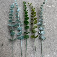 Buket Bunga Eucalyptus Plastik Buatan Tangan Modern untuk Dekorasi Pernikahan dan Rumah Model 9090 Grosir Hari Valentine