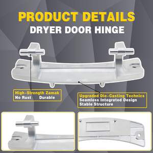 Charnière de <span class=keywords><strong>porte</strong></span> pour sèche-<span class=keywords><strong>linge</strong></span> électrique 4774EL2001A pour lave-<span class=keywords><strong>linge</strong></span> et lave-<span class=keywords><strong>linge</strong></span>, pièce essentielle - Product Image 4
