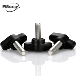 Tornillos de <span class=keywords><strong>mariposa</strong></span> de cabeza de plástico negro - Product Image 2