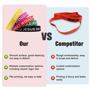 Pulsera de Silicona Personalizada al por Mayor con Logotipo, Ajustable, para Publicidad, Eventos, Regalo, Hecha de Goma - Product Image 5