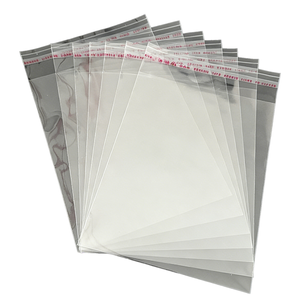 Custom Promotional Gift Bags 100pcs 34cm24cm Clear PVC Self-Adhesive Reusable Seal Modern Packaging W/100 Personalized Seal