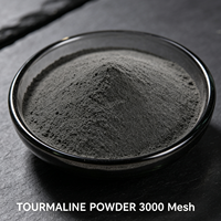 Poudre de tourmaline noire 3000 Mesh, riche en ions négatifs et infrarouge lointain, pour thérapie par sauna, oreillers, artisanat en résine, revêtement et remplissage - Échantillon gratuit
