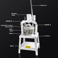 Machine professionnelle manuelle en acier inoxydable pour diviser la pâte, 36 pièces/minute avec précision de 1g pour les restaurants, les cuisines de restauration rapide