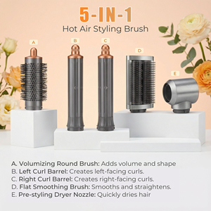 PRITECH 110000rpm <strong>Brush</strong> <strong>Hair</strong> <strong>Dryer</strong> Set High Speed Professional <strong>Hair</strong> Blow <strong>Dryer</strong> 5in1 <strong>Hair</strong> Styler Set <strong>with</strong> Comb Negative Ions - Product Image 5