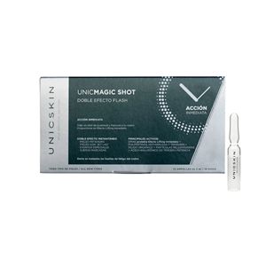 UNICMAGIC SHOT 10X2ML AMPOULES Suero Facial con Ácido Hialurónico - Tratamiento Instantáneo para el Antienvejecimiento y la Fatiga - Product Image 1