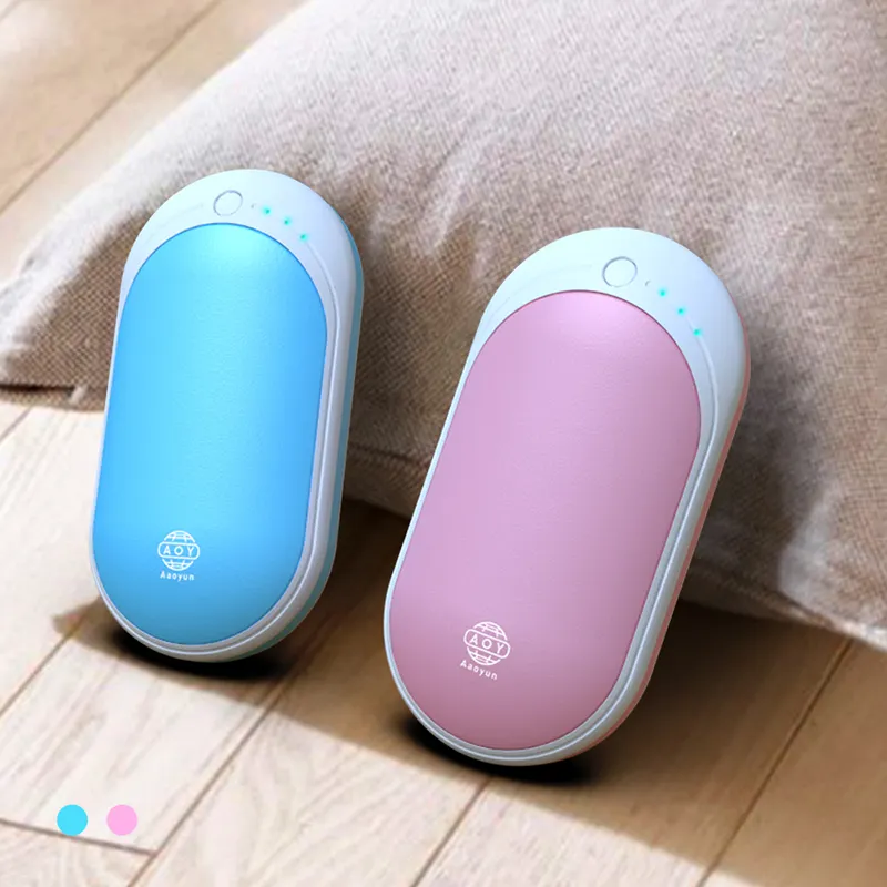 Aaoyun tay ấm hơn xách tay điện thoại di động ngân hàng 5200mAh sạc kho báu điện nóng cho món quà