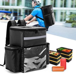 Borsa isolante per moto borsa termica a prova di perdite per la consegna di cibo con chiusura a cerniera porta bottiglia di vino - Product Image 6
