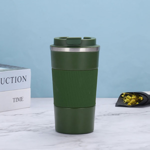 Vente en gros de gobelets isothermes en acier inoxydable de 380 ml et 510 ml avec manchons en silicone anti-fuite, tasses à café, couvercles pour tasses à café - Product Image 6