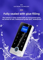 Lector de Huellas Dactilares RFID con Teclado, IP65 Impermeable, Visión Nocturna, Biométrico, WG26, Panel Táctil, Control de Acceso, Cerradura Magnética Eléctrica