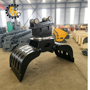 Pince à roche hydraulique rotative renforcée pour excavatrice de 15 à 25 tonnes, pince à <span class=keywords><strong>pierre</strong></span> universelle, accessoire d'excavatrice PW - Product Image 6