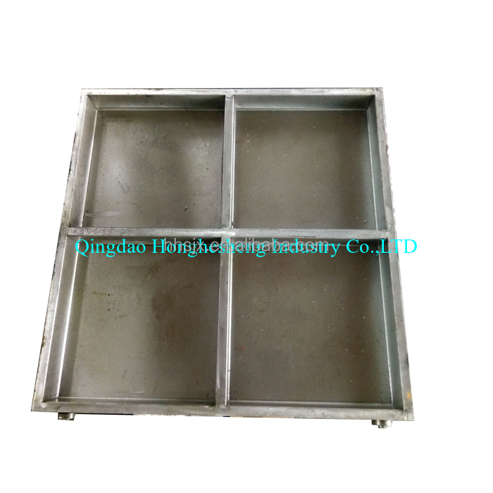 cross pattern rubber tile teflon mold dog bone mould interlocking rubber mat mold for Rubber Tile Heating