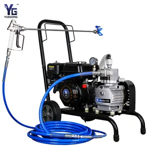 G107 havasız boya püskürtücü diyafram pompa gaz powered havasız boya püskürtücü su geçirmez püskürtme makinesi