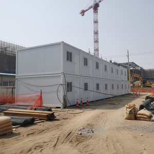Casa de Acero Plegable Industrial Usada en China, Económica, de 80 m², Prefabricada, para Venta de Hoteles/Edificios de Oficinas - Product Image 3