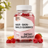 Gummies vitaminés pour adultes : Cheveux sains, peau éclatante, ongles plus forts, soutien à la vitamine C, forme personnalisée, 60 unités, OEM HALAL