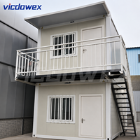 VICDOWEX Maison conteneur modulaire personnalisée en kit pour entrepôt de chantier et stockage de bureaux
