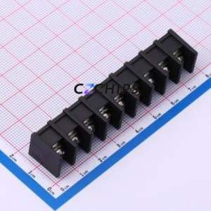 MX35C-8.25-09P-BK01-Cu-S-A Barrier Terminal Block Through hole,P=8.25mm Connector Two Sides 8.25mm 1x9P Straight Pin - Product Image 1