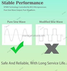 หน้าจอ LCD 10KW ไฟ LED พลังงานแสงอาทิตย์24V/48V/60V/72V/96V 110V/220V AC 10000W Pure sine WAVE SINGLE PHASE สำหรับใช้ในบ้าน - Product Image 3