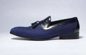 Borla azul mocasines casuales <span class=keywords><strong>traje</strong></span> de ocio mocasines de conducción Slip-On zapatos hombres zapatos - Product Image 5