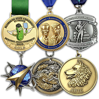 Venta al por Mayor de Premios Deportivos de Metal Ecológicos de Entrega Rápida, de Aleación de Zinc, Personalizados en 3D, con Colores Personalizados, para Atletismo, Fútbol, Taekwondo, Karate, Hockey
