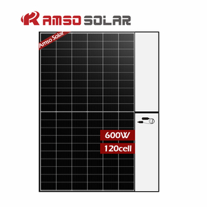 Paneles Solares Listos para Enviar, de Corte Medio, 210mm, Preo Do Painel Solar 560w 600w, Solar AS600S9-120, Panel Solar de 1000w - Product Image 1