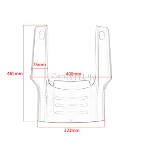 Extension de garde-boue arrière étiré noir pour <span class=keywords><strong>Harley</strong></span> Touring <span class=keywords><strong>road</strong></span> <span class=keywords><strong>King</strong></span> glide street 2014-2022 - Product Image 6