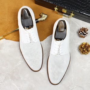 Men's Business Casual Leather Shoes - Genuine Leather, Comfortable <b>Open</b>-Cell Soft Leather Ankle Bootsformal Shoes Men - Product Image 2