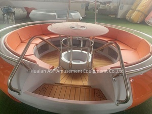 Barco a pedal <span class=keywords><strong>submarino</strong></span> con motor eléctrico, bote de pontón con motor de agua de salsa Tug, catamaman, sushi, barbacoa transparente, donut, parrilla - Product Image 5