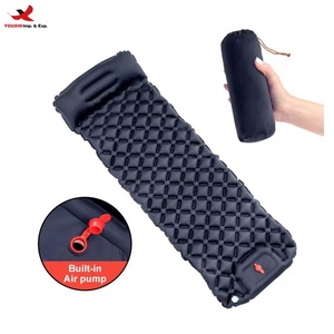 Outdoor Camping Sleeping <b>Pad</b> Travel Mat Folding <b>Bed</b> with Pillows Ultralight Air Mat Built-in Inflator Pump RTS Bulk Mixed Order - Product Image 1