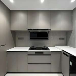 Custom Kitchen Cabinet Modern Design Made in China High Quality Commercial Kitchen Cabinet With Cupboard <b>Complete</b> <b>Sets</b> - Product Image 1