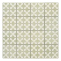 Azulejo Hidráulico Met 20 x 20 cm con Acabado Mate y Bordes Irregulares