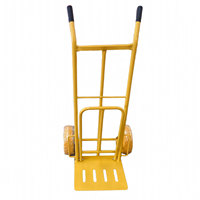 Chariot à main HT1827, capacité 250 kg, chariot de manutention pour entrepôt, chariot pliable 2 en 1, robuste, roues pneumatiques 3.50-4