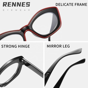 2025 unisexe oeil de <span class=keywords><strong>chat</strong></span> lunettes plates nouvelle couleur Collision Anti lumière bleue lunettes de protection pour bureau ordinateur téléphone portable PC cadre - Product Image 6