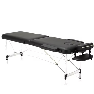 Bestseller Verstellbare 2-teilige Tragbare Aluminium-Klappbare Massageliege mit Kunstleder für SPA-Nutzung 3-teilig Metall - Product Image 3