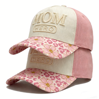 Gorra de Béisbol Snapback Personalizada con Bordado 3D, Diseño Vintage de Camuflaje y Leopardo, Dos Tonos, 5 Paneles, Algodón Ajustable para Uso en Exteriores y Calle