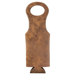 Wholesale Insulated <strong>Wine</strong> Cooler Bag Portable Carry Tote <strong>Holder</strong> Custom <strong>Blank</strong> Laserable Leatherette <strong>Wine</strong> <strong>Bottle</strong> Bag With Handle
