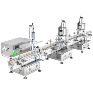 Línea de Llenado y Tapado Automática de 4 Cabezales con Bomba Peristáltica y Alimentador Automático de Tapas para Perfumes, Aceites Esenciales, Jugos y Cosméticos - Product Image 2
