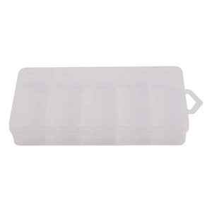 Boîte à pêche transparente à 5 compartiments 17,5 * 9,5 * 2,8 cm pour accessoires et appâts - Product Image 6